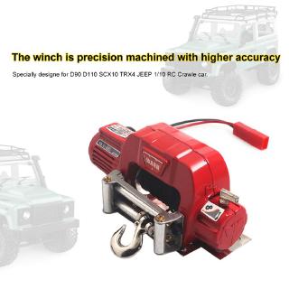 Tời điện kim loại 1/10 cho máy kéo tời D90 D110 SCX10 TRX4 JEEP chuyên dụng