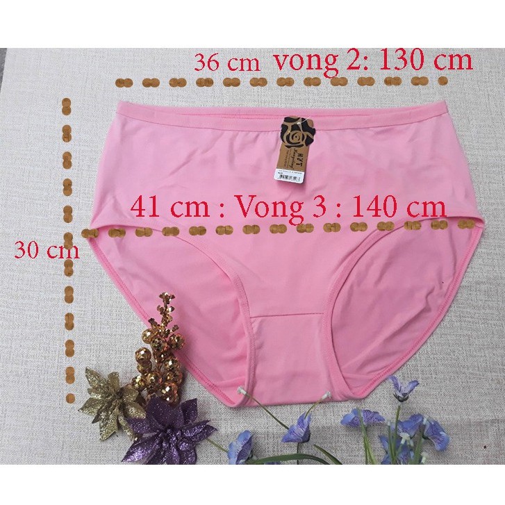 Quần lót nữ cạp cao cotton cho người béo mập già trẻ̀ 70kg 80kg 90kg 100kg chip nữ bigsize 4XL 5XL (Q3081) | BigBuy360 - bigbuy360.vn