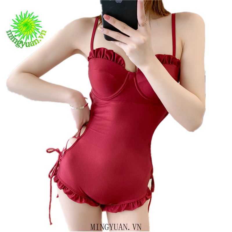 [mingyuan] 2020 new one piece red black slingshot belt backless trio female swimsuit | BigBuy360 - bigbuy360.vn