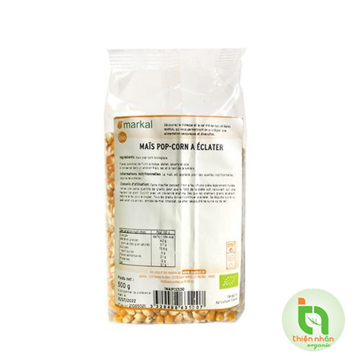 Date 14/10/22 - Ngô (bắp) nổ bỏng hữu cơ Markal 500g