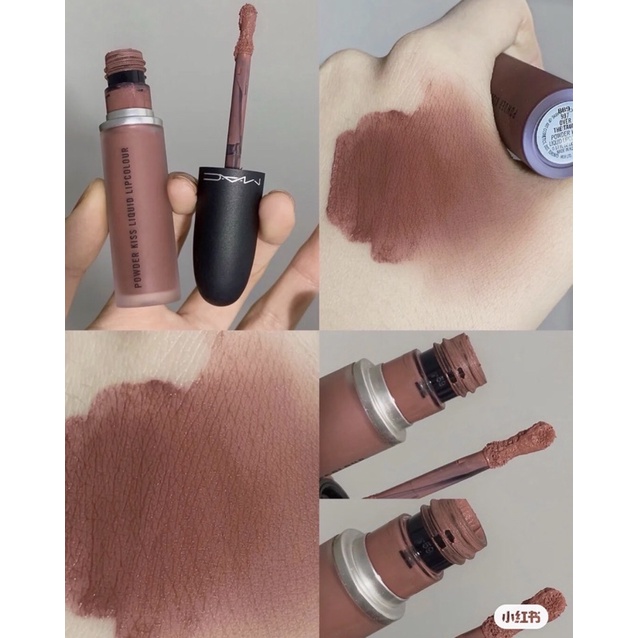 Son MAC Powder Kiss Liquid Lipcolour màu 997 Over The Taupe
