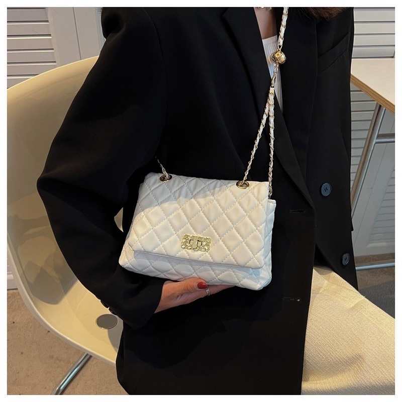 Túi Đeo Chéo Phối Dây Xích Hình Thoi Cỡ Nhỏ Thời Trang Mùa Hè Mới NB00106