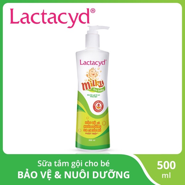 Sữa Tắm Gội Lactacyd Milky 500ML