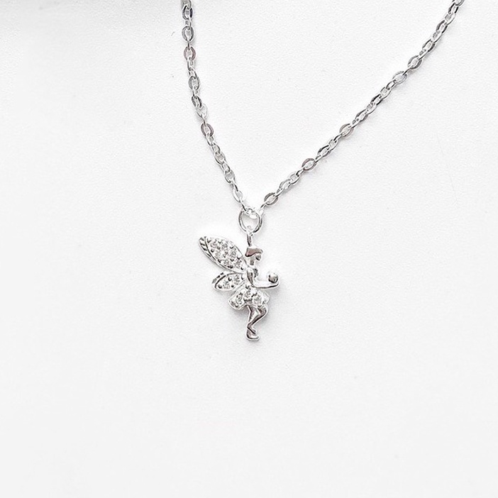 Dây chuyền bạc ATJ9082 thiết kê mặt thiên thần cao cấp , vòng cổ Angel Necklace -  ANTA Jewelry