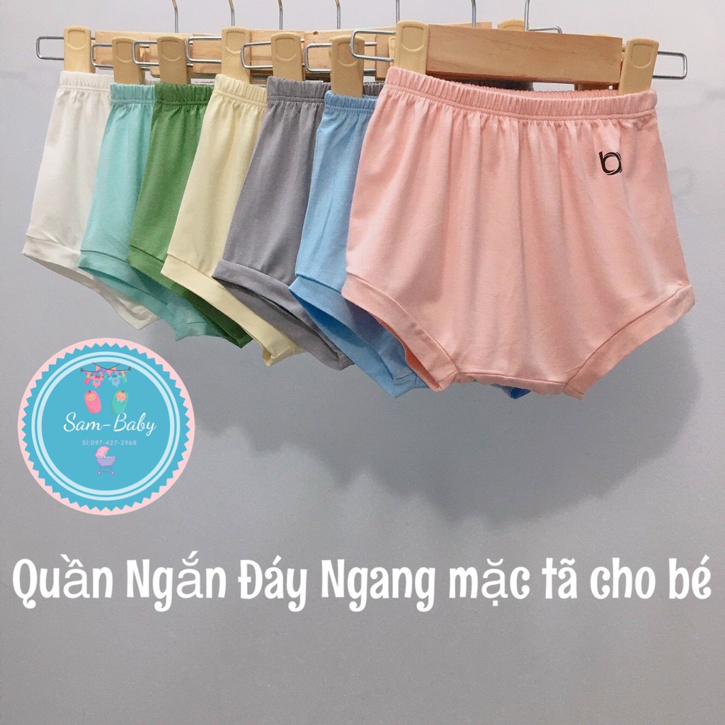 [Mã SRBACK101512 hoàn 20K xu đơn 0Đ] Quần Ngắn Đáy Ngang,Quần Mặc Bỉm Cho Bé Bexiu