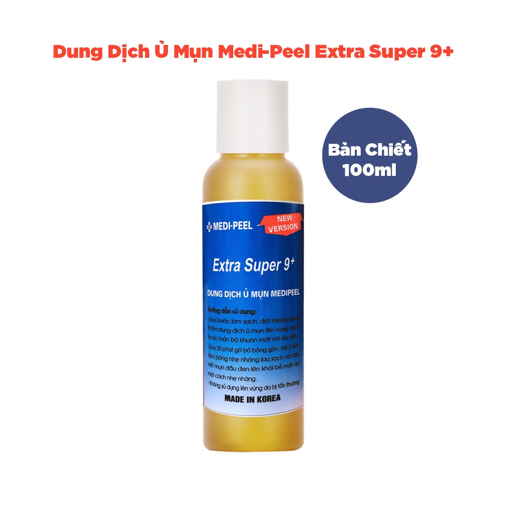 [100ml] Ủ MỤN ĐẦU ĐEN MEDI PEEL EXTRA SUPER 9 chai chiết