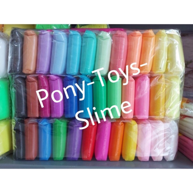 [G07] Đất sét nhật tự khô Lốc 36 màu Pastel &DIY& Neon 8D cao cấp Softclay nặn hình,làm Butter slime S020