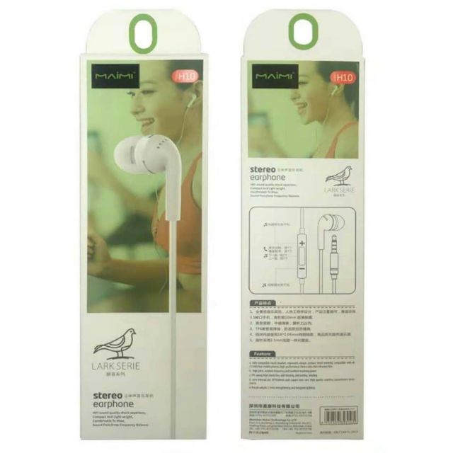 TAI NGHE NHÉT TAI MAIMI H10 JACK 3.5 - CHÍNH HÃNH BH 12T
