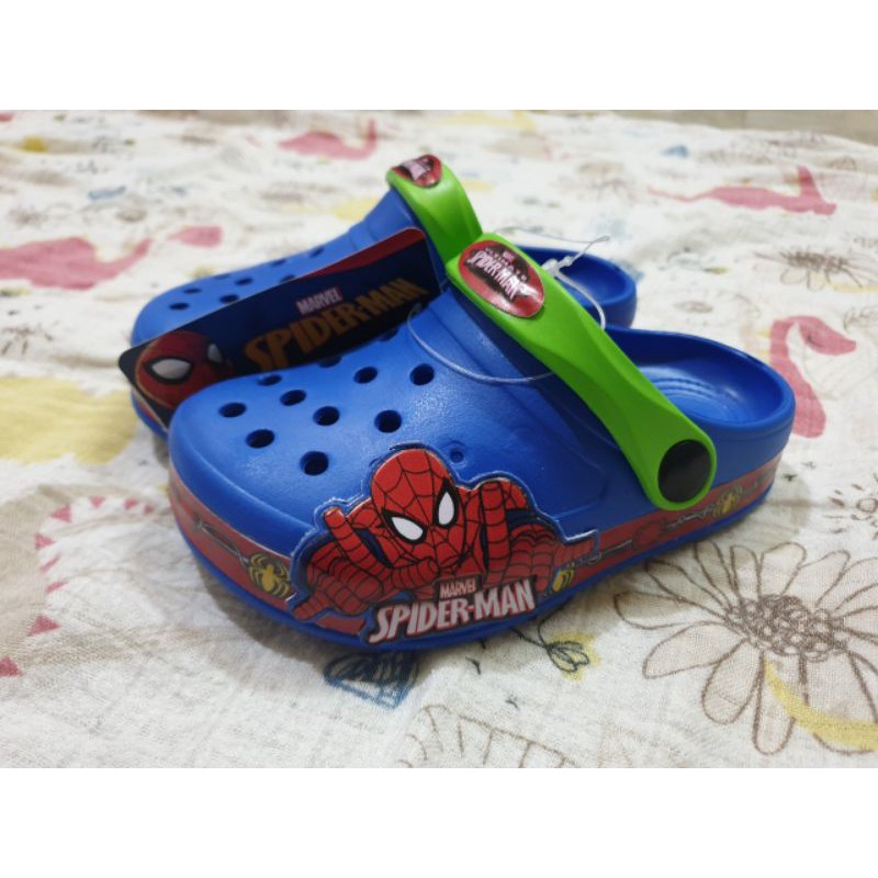 Giày sục Spider man Thái Lan chất liệu nhựa siêu mềm nhẹ cho bé trai
