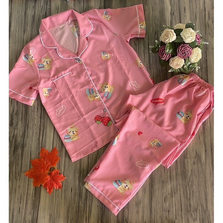 BỘ ĐỒ NGỦ PIJAMA LỤA QUẦN DÀI NHIỀU HỌA TIẾT SIÊU DỄ THƯƠNG