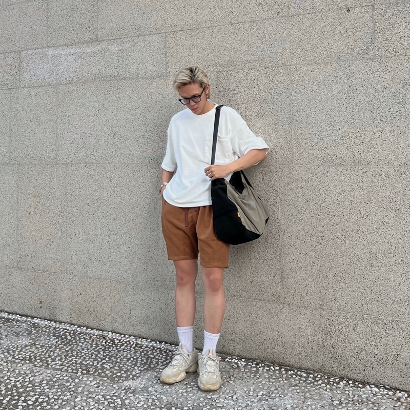 AGOB - QUẦN SHORT KAKI OVERSIZE