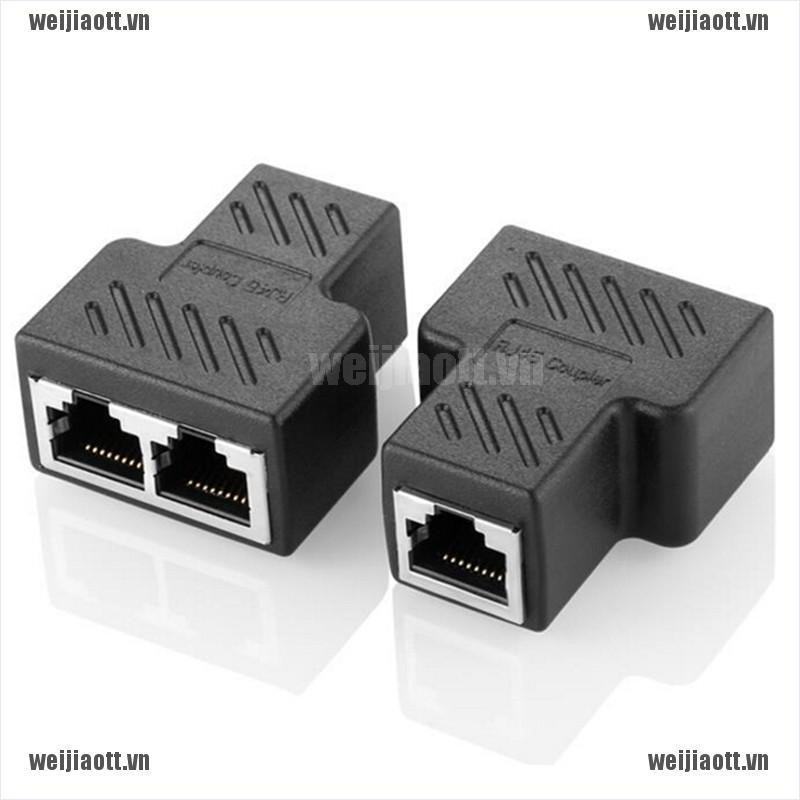 Đầu Kết Nối Mạng Ethernet LAN RJ45 Chia 1 Cổng Sang 2 Cổng