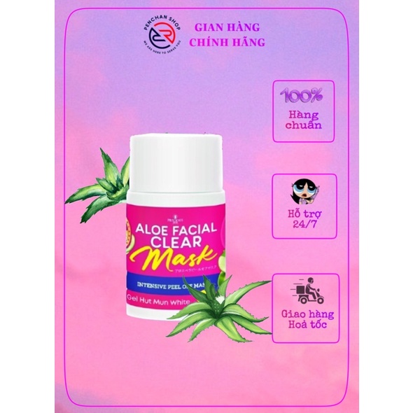 Gel lột mụn chuyên sâu Aloe facial Clear Mask Thái Lan