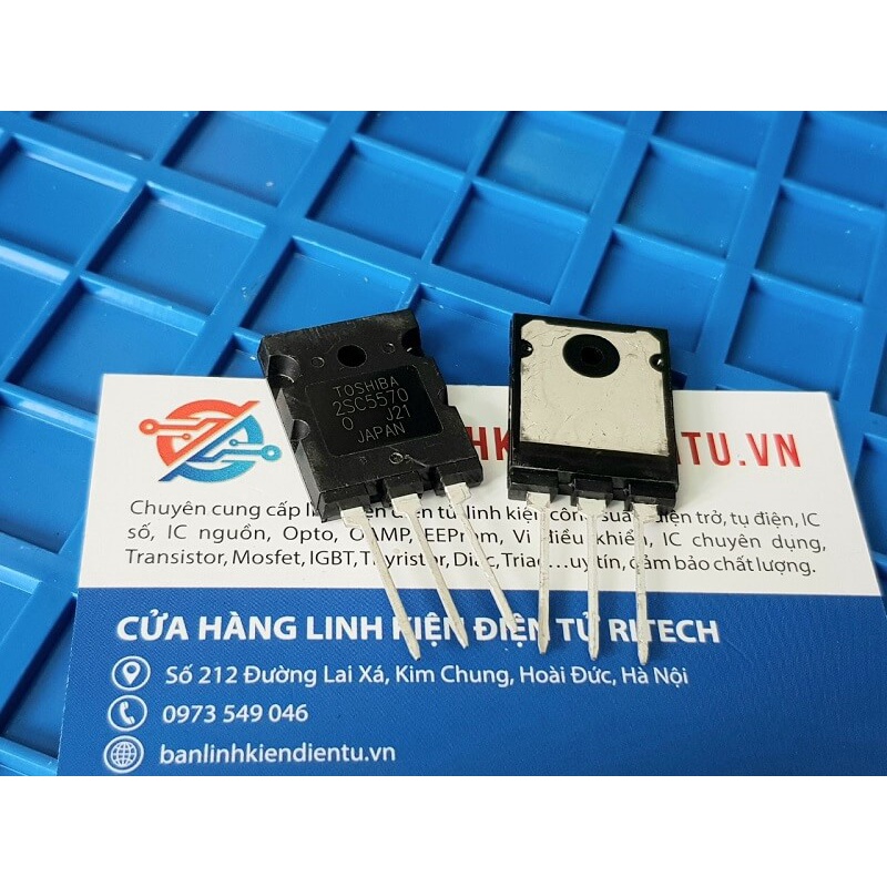 [Combo 2 chiếc] 2SC5570, C5570 TRANSISTOR NPN 28A 1700V TO-3PL