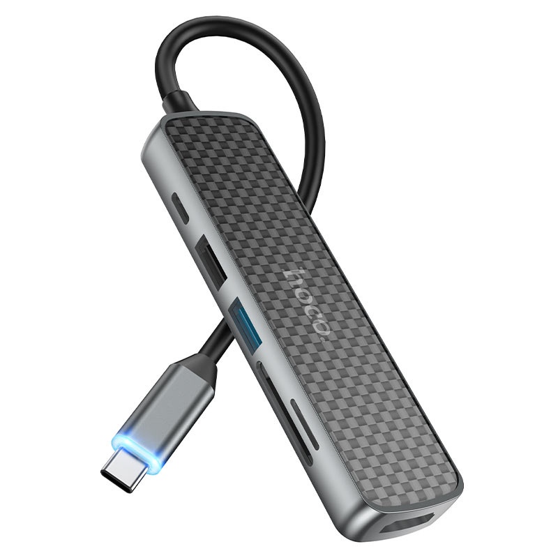 HUB USB-C RA HDMI - THẺ NHỚ - USB 3.0 HOCO HB24