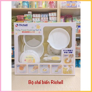 Bộ chế biến ăn dặm Richell Nhật 8 món