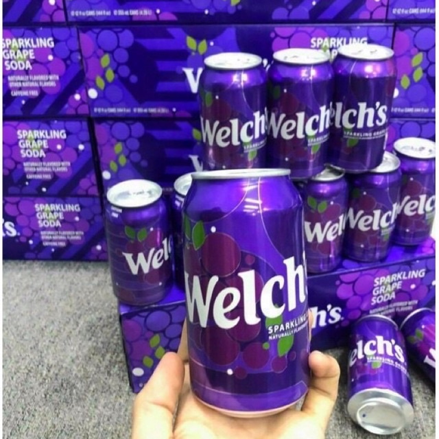 Nước ngọt Welch’s nho 355ml Mỹ date 6/22