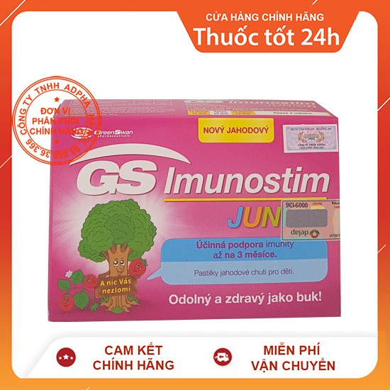 GS Imunostim Junior -  Viên ngậm tăng cường chức năng hệ miễn dịch cho trẻ em