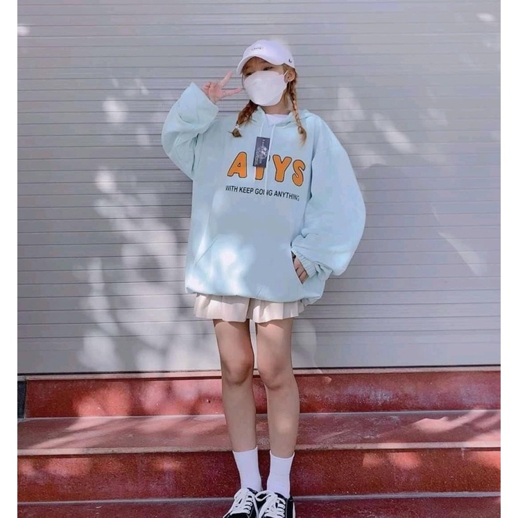 Áo Hoodie Nữ Tay Bồng Form Rộng ATYS HUDUSTORE