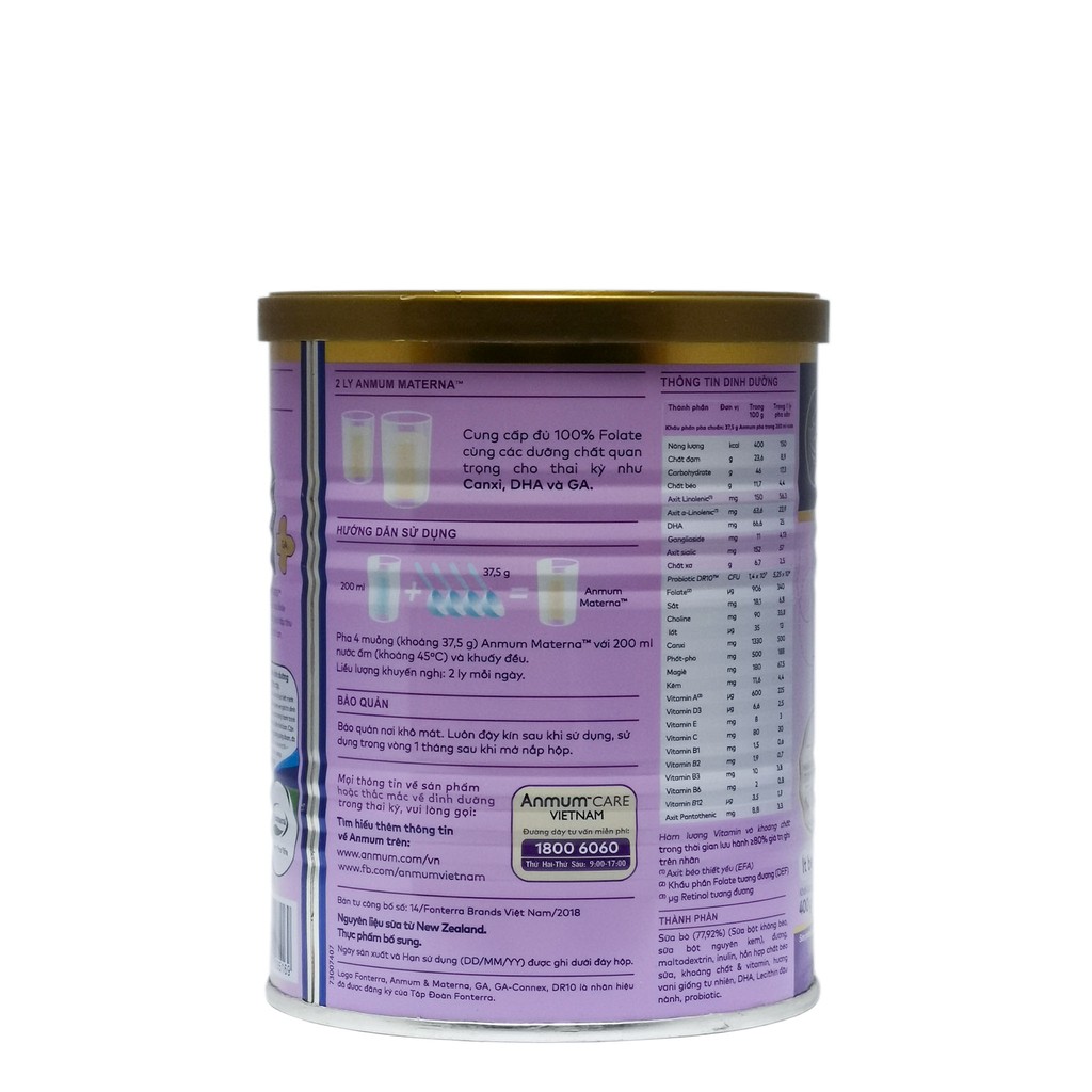 SỮA BỘT ANMUM MATERNA VANI/SOCOLA 400G