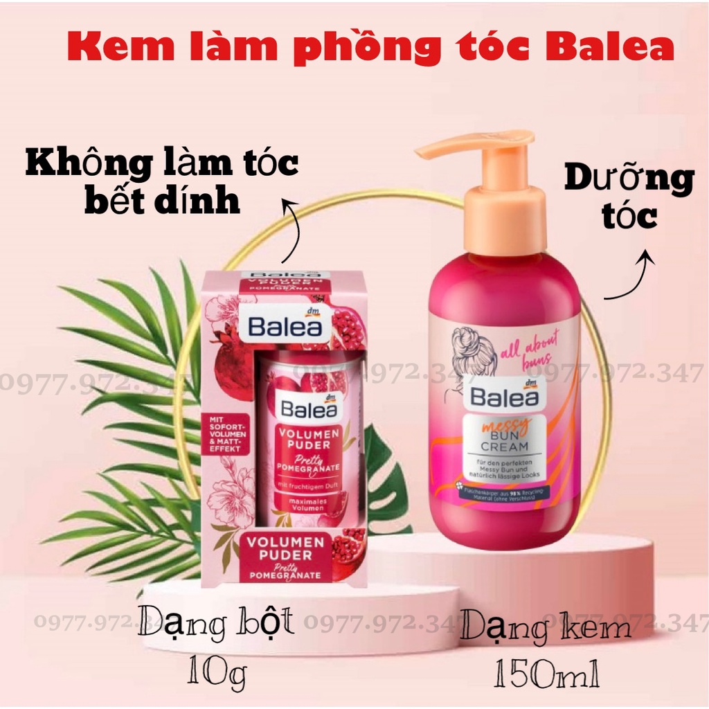 -Kem và bột làm phồng tóc Balea - Hàng nội địa