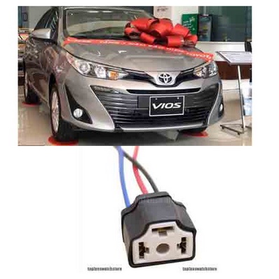 Đuôi đèn giắc cắm bóng trước pha cos chấu chân H4 xe hơi ô tô chuyên dụng cho Toyota Innova Vios Hyundai Accent