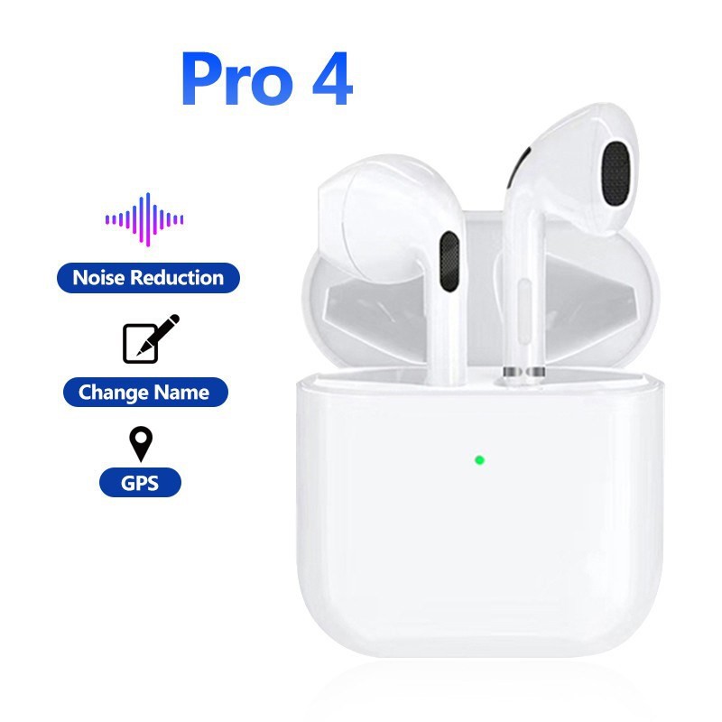 Tai nghe Air Pro 4 Tws Bluetooth không dây âm thanh Hifi kèm phụ kiện cho Android tiện dụng