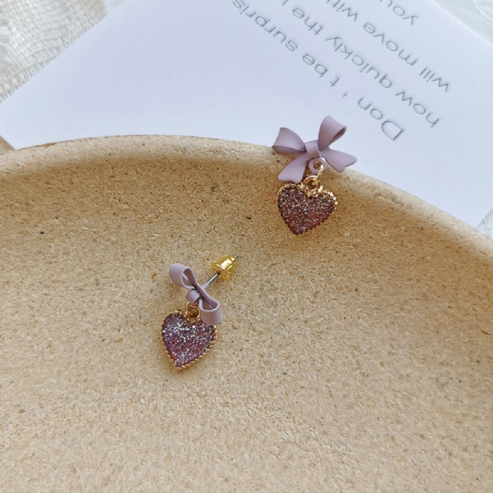 Bông Tai Dáng Dài Đính Nơ S925 Thời Trang Cho Nữ