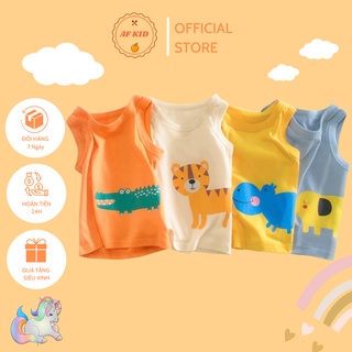 Áo ba lỗ hình động vật kute heo, cá sấu, hươu, voi cho bé trai bé gái 5-18kg