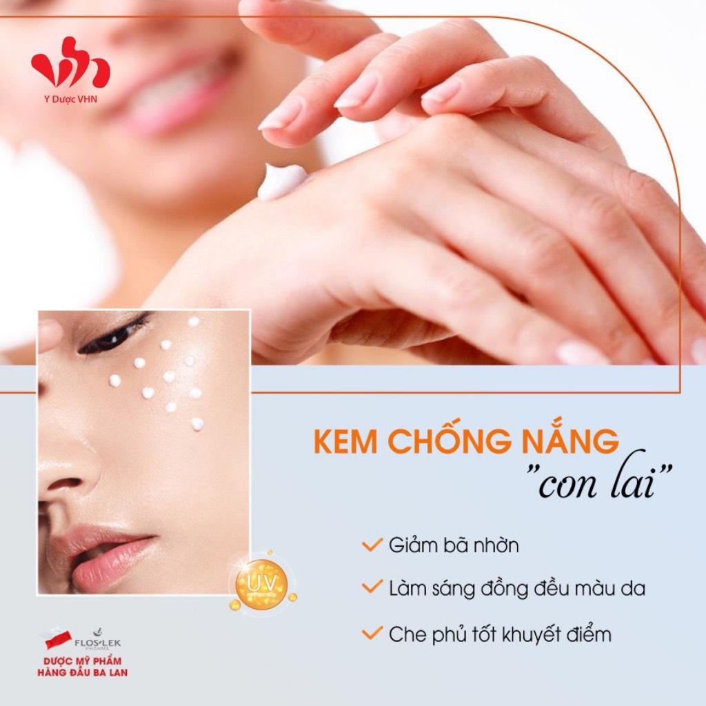Kem Chống Nắng Cho Da Dầu Mụn Oil Free Sun Protection Tinted Cream SPF 50+ FLOSLEK Giúp Bảo Vệ Da Toàn Diện Tuýp 50ml