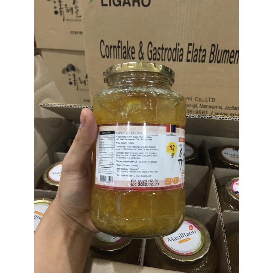 SIÊU KHUYẾN MẠI: 5 LỌ MẬT ONG CHANH HÀN QUỐC (1kg)