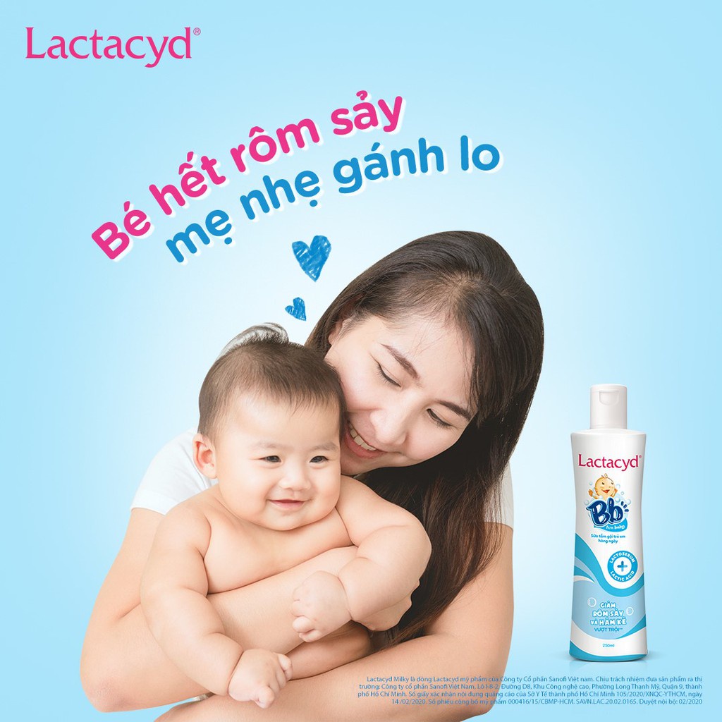 Sữa Tắm Lactacyd BB 250ml, sữa tắm chiết xuất thiên nhiên an toàn cho bé - Monnie Kids