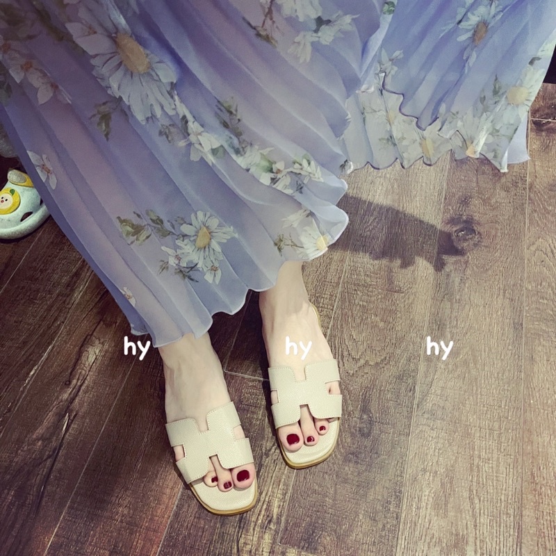 [Mã FREESHIP giảm 10K đơn 50K] DÉP CHỮ H DẬP VIỀN