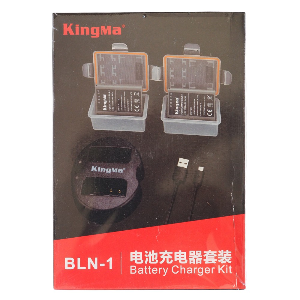 Sạc di động + pin Kingma BLN1 thay cho Olympus BLN1 dòng EP, EM5m1,m2, Pen F, EM1