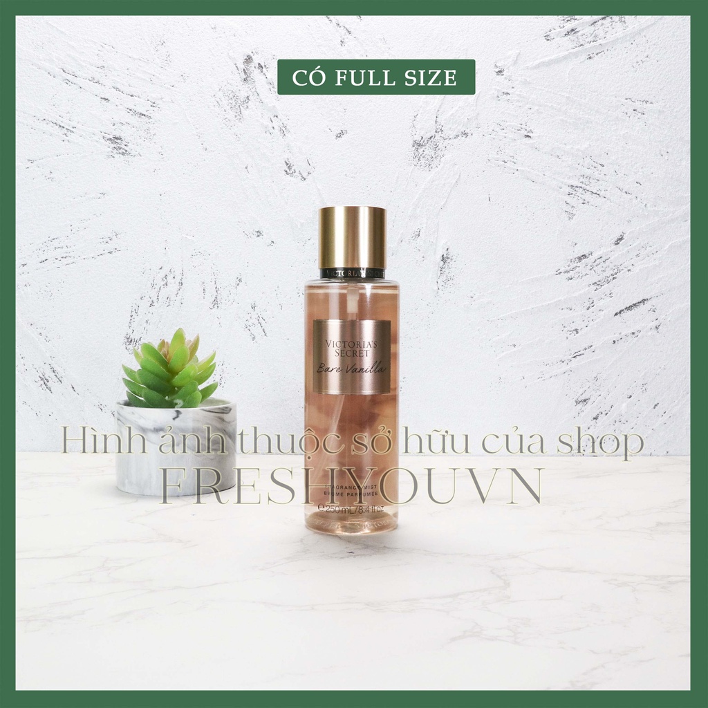 Bare Vanilla - Xịt thơm toàn thân body mist Victoria's Serect _ BST Signature / Pink - fresh you