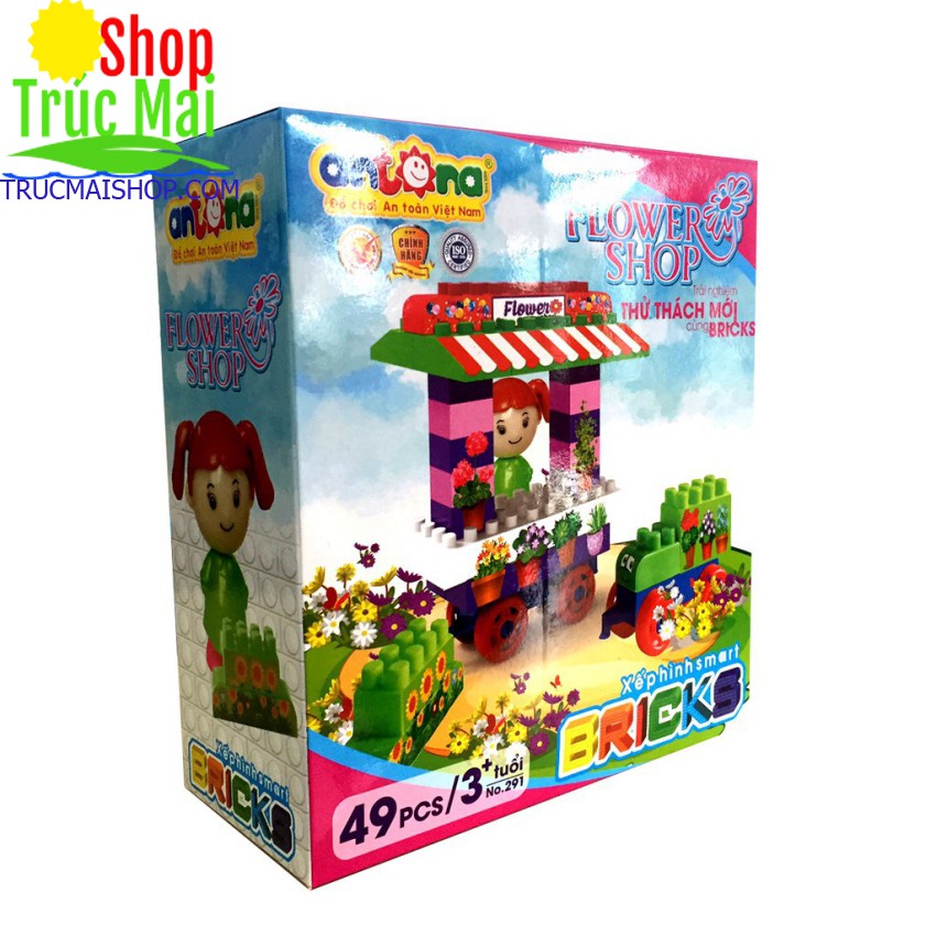 Bộ Đồ Chơi Xếp Hình Cửa Hàng Hoa Antona 49 Chi Tiết