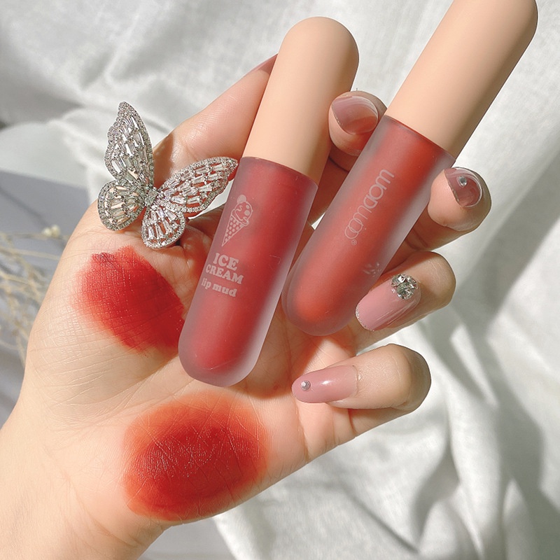 Son Kem Lì WODWOD Chất Son Mịn Như Nhung Chống Dính Cốc Thích Hợp Cho Học Sinh
