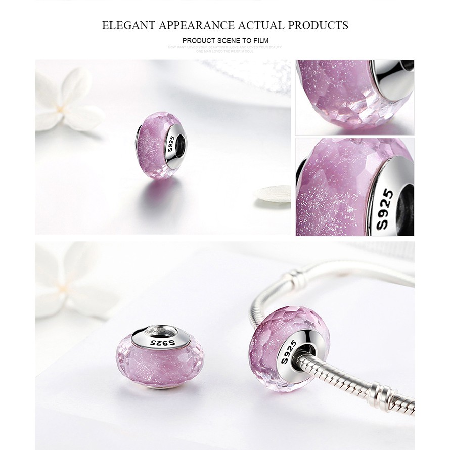 Phụ Kiện Hạt Mạ Bạc 925 Bamoer Làm Vòng Tay Thủ Công Trang Trí Xinh Xắn | BigBuy360 - bigbuy360.vn