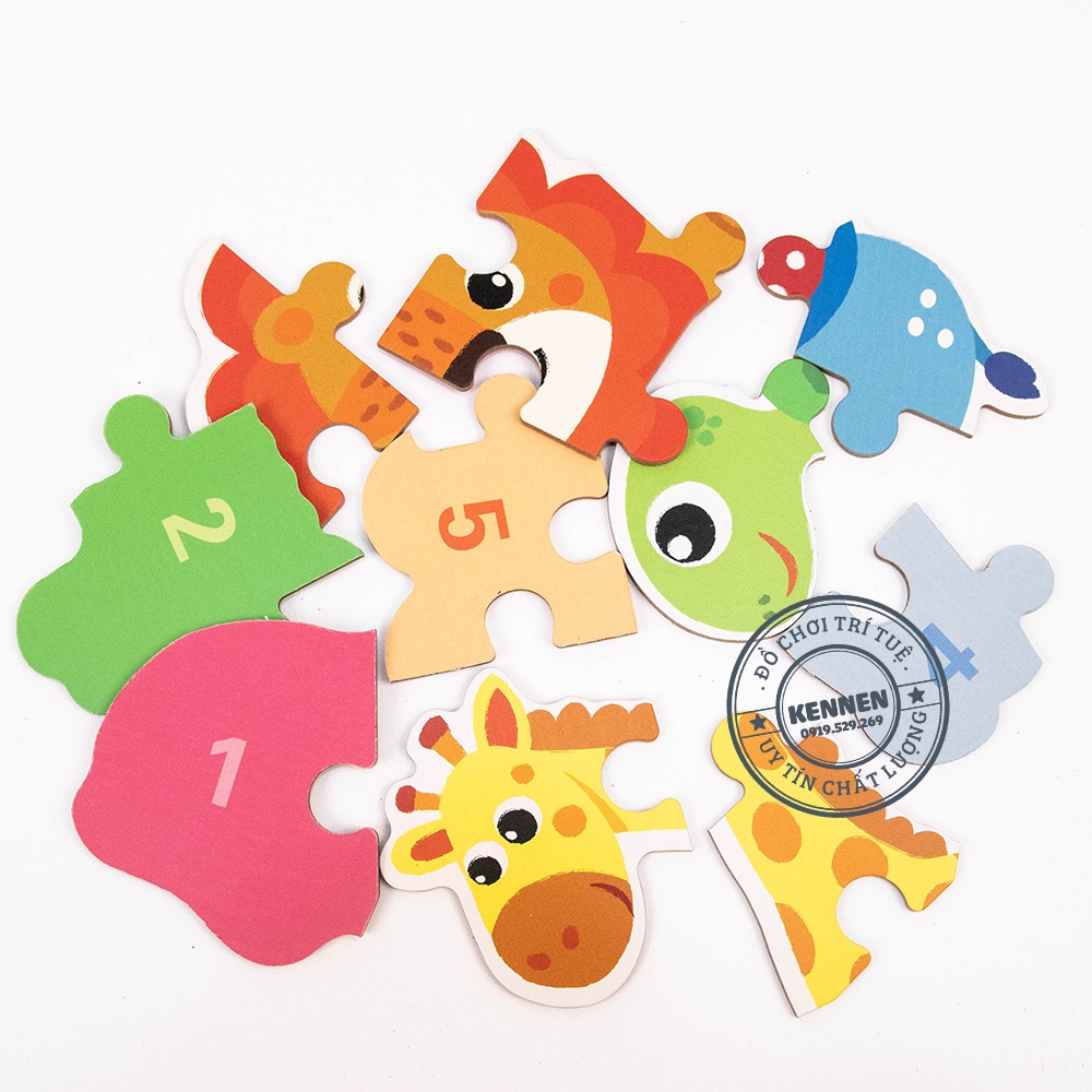 Siêu Ghép hình puzzle bản to cho bé 2+