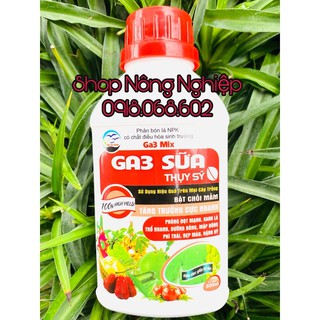 Phân bón lá Sữa GA3 Thuỵ Sỹ bổ sung dinh dưỡng, kích thích phát triển cây trồng.