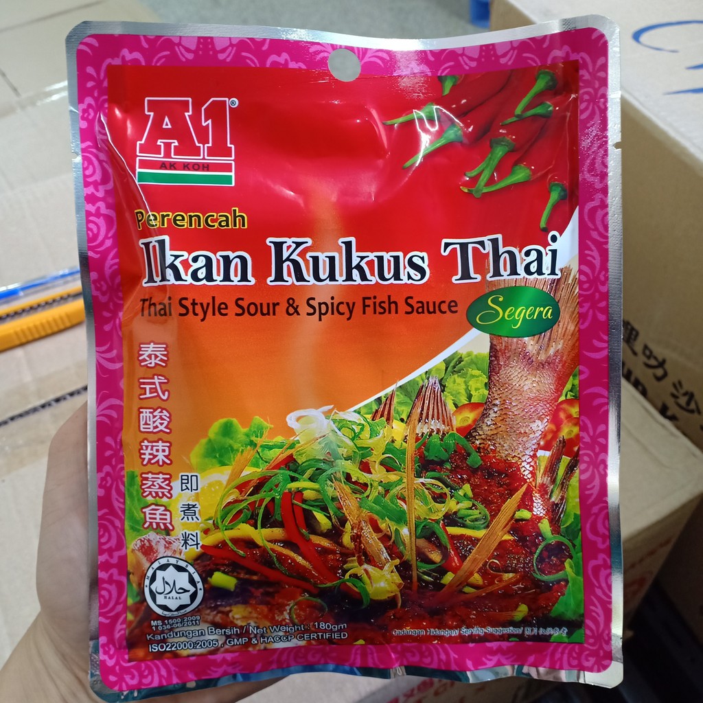 Nước Sốt Cá Hấp Chua Cay Hiệu A1 Malaysia 180gr