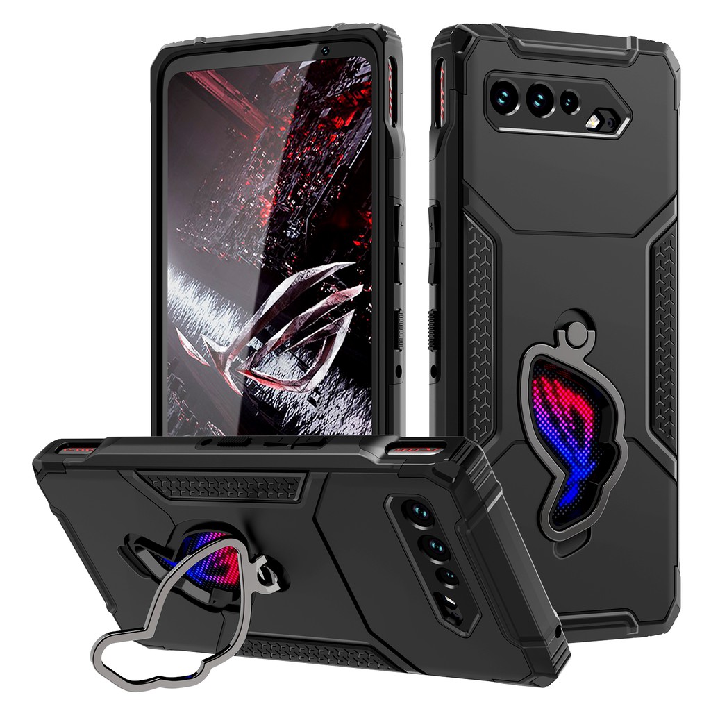 Ốp điện thoại dạng giáp chống rơi kèm giá đỡ cao cấp cho Asus Rog Phone 5 / Rog Phone 5s