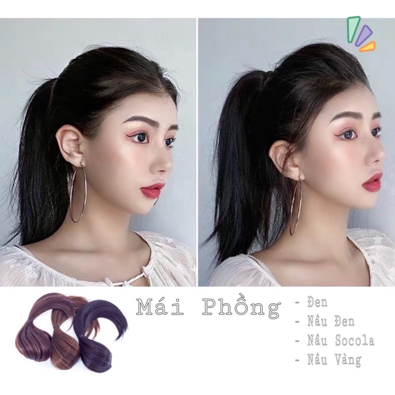 Mái phồng tóc giả / tóc thật