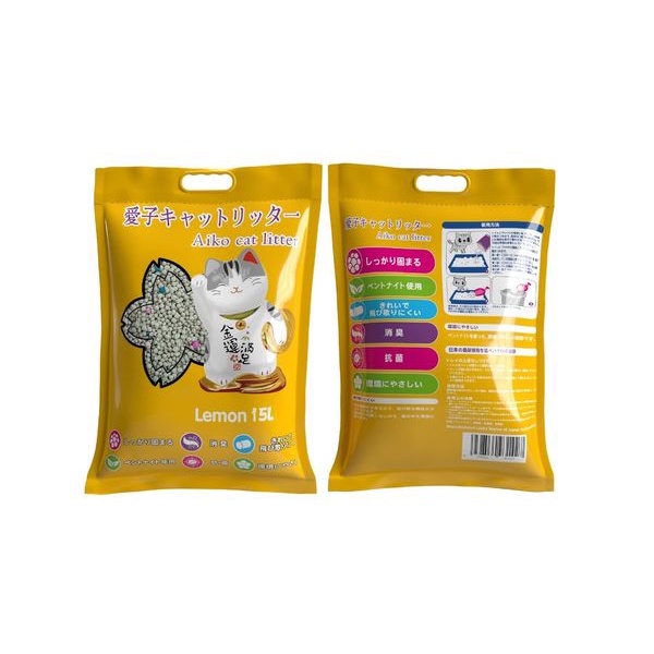 Cát vệ sinh mèo #AIKO 15L - MÙI HƯƠNG GIAO NGẪU NHIÊN