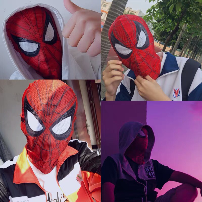 Mặt Nạ Hóa Trang Người Nhện Cho Bé - Đồ Chơi Mũ Spider man Trùm Đầu Halloween