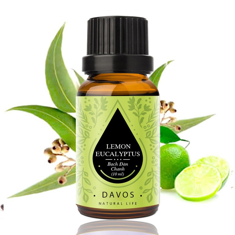 Tinh dầu Bạch đàn chanh DAVOS 10ml | Nhập khẩu Ấn độ | Hương thơm khử mùi + diệt khuẩn hiệu quả