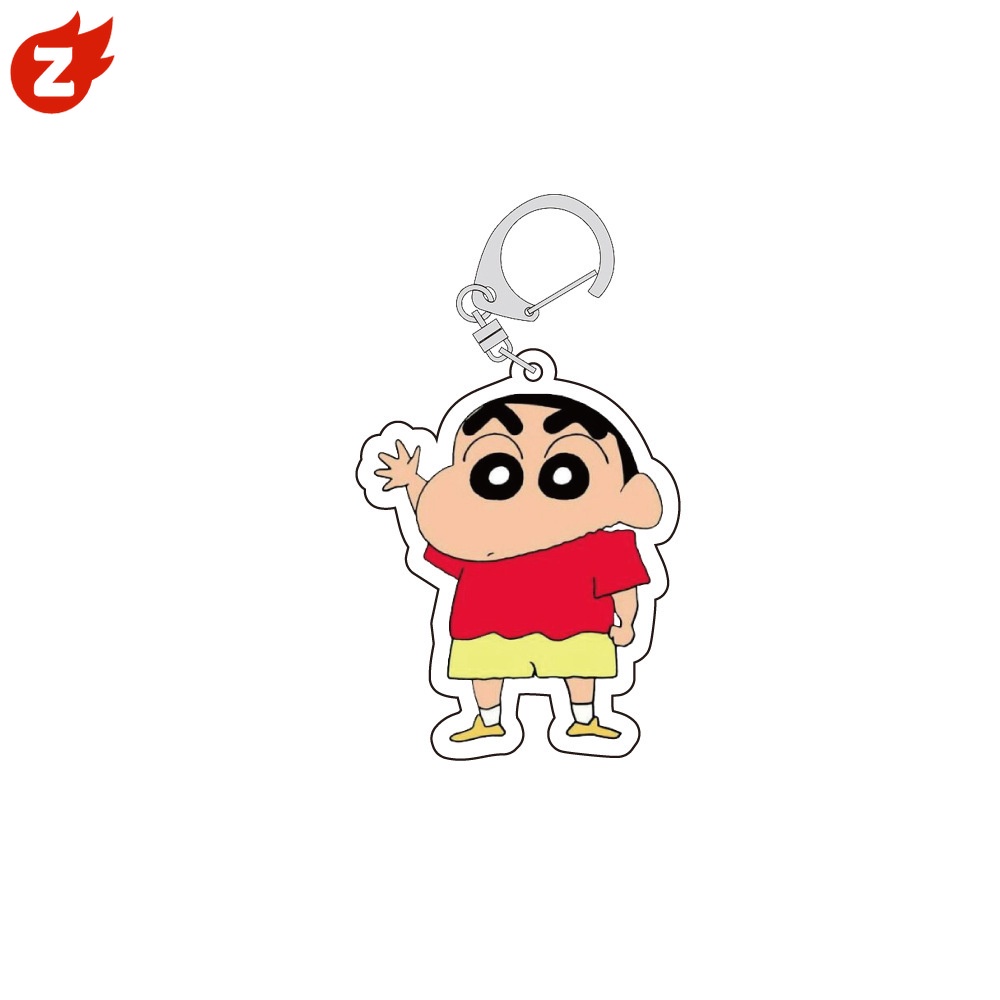 1 Móc Khóa Hình Cậu Bé Bút Chì Shin-chan Bằng Acrylic