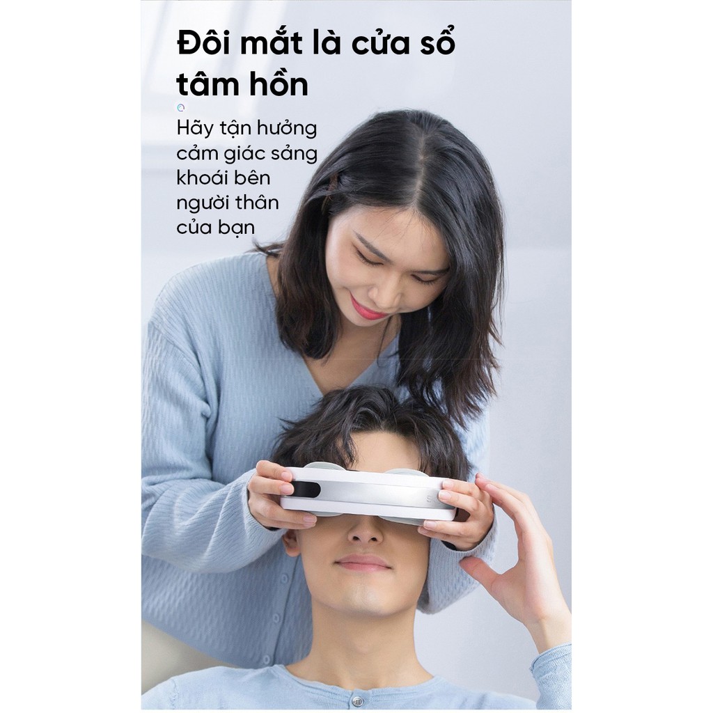 Máy massage mắt SKG eye 4301 ấn các huyệt quan trọng của mắt thường xuyên, giảm đau mắt và đầu