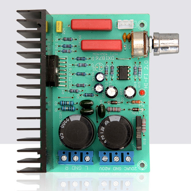 Bảng Mạch Khuếch Đại Âm Thanh Nổi Tại Nhà 30W+30W LM1876 4558 2.0