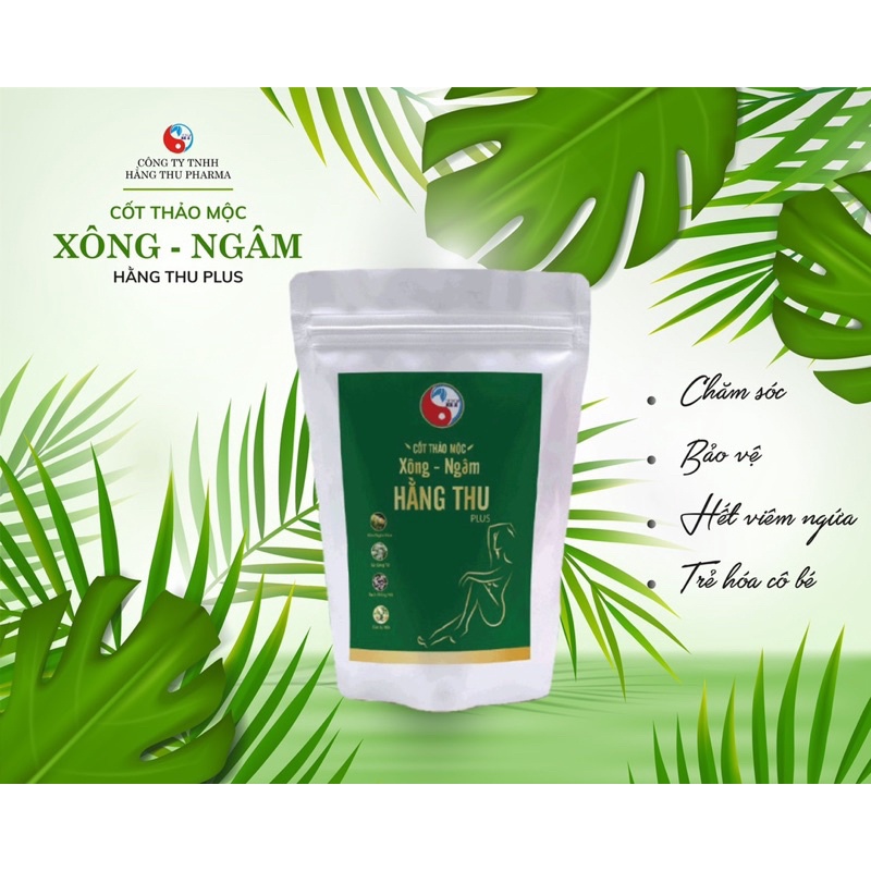 Cốt xông ngâm thảo mộc Hằng Thu làm sạch cô bé, giảm ngứa, an toàn cho mẹ bầu, mẹ sau sinh và em gái chưa chồng